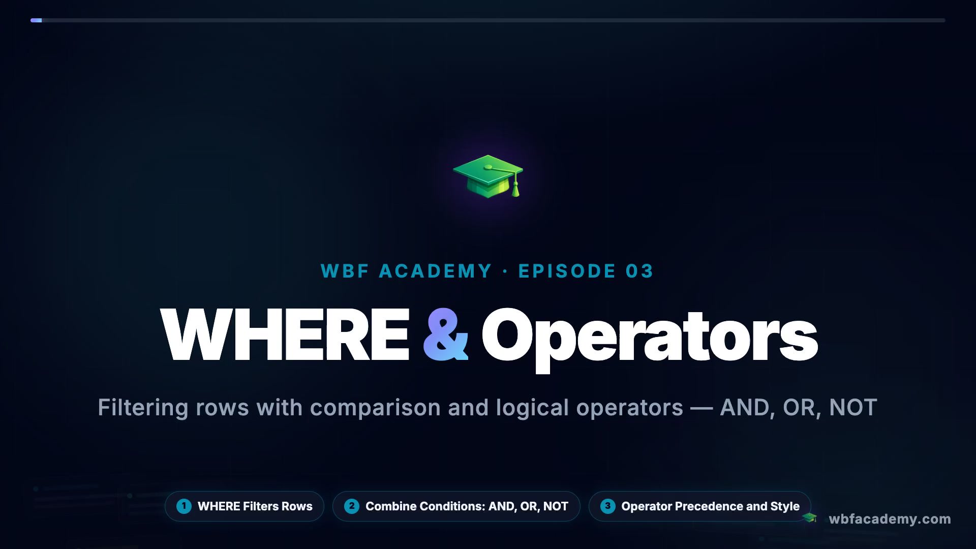 WHERE & Operators