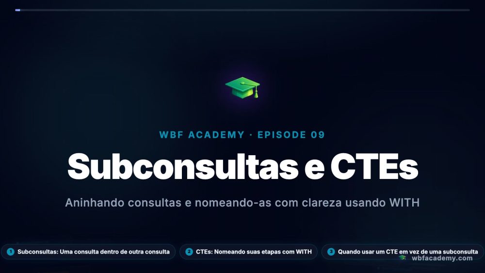 Subconsultas e CTEs