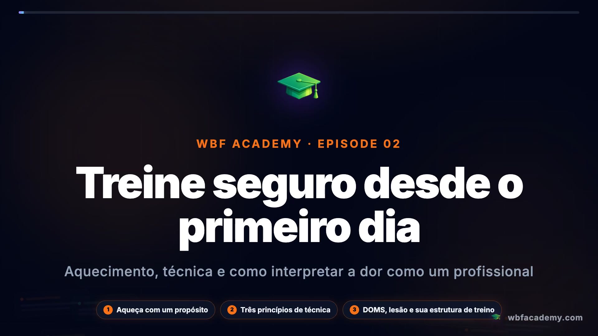 Treine seguro desde o primeiro dia