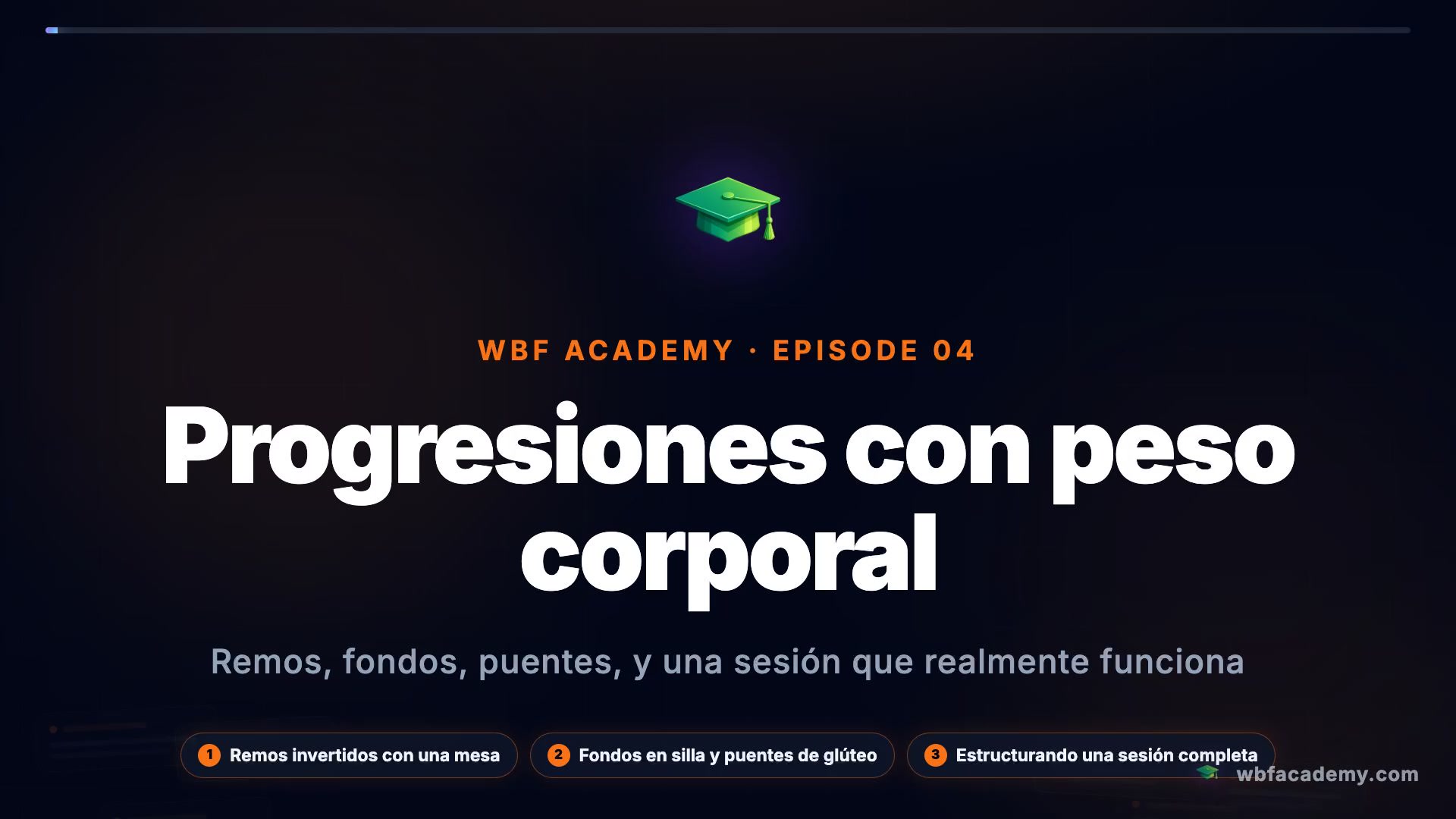 Progresiones con peso corporal