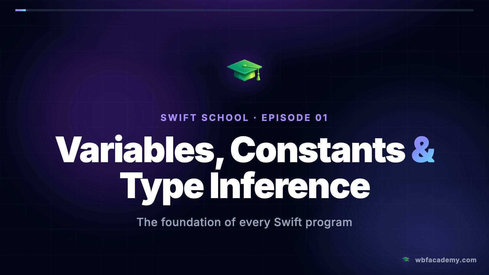 Variables, Constants & Type Inference