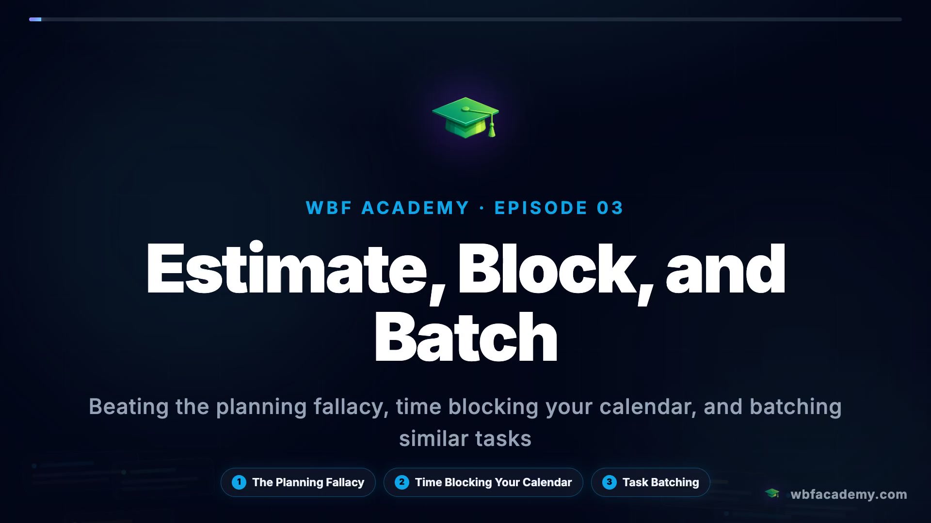 Estimate, Block, and Batch