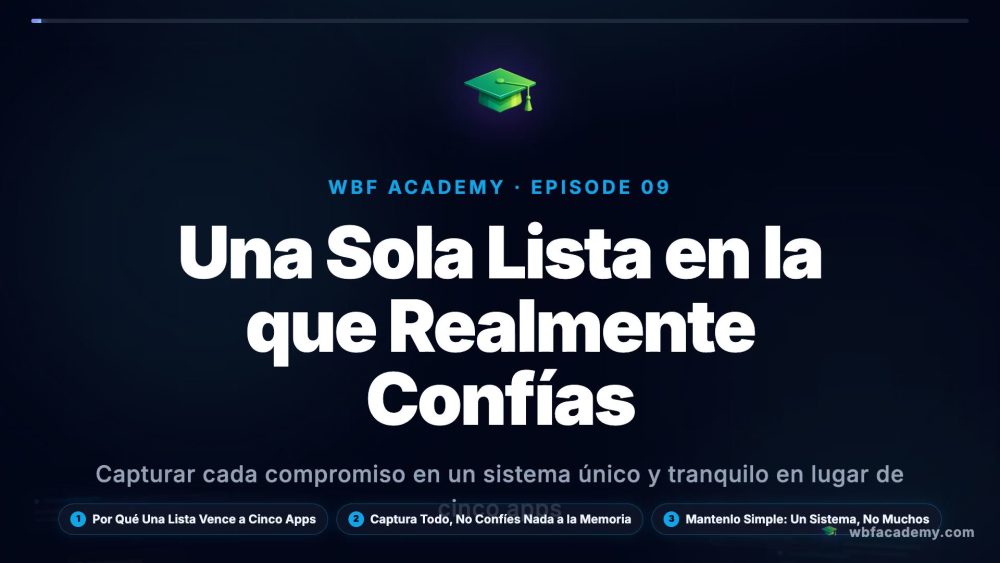 Una Sola Lista en la que Realmente Confías