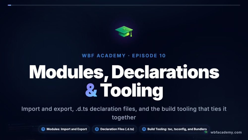 Modules, Declarations & Tooling