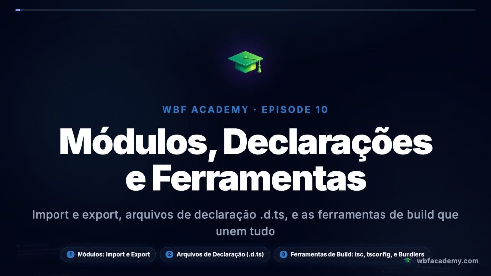 Módulos, Declarações e Ferramentas