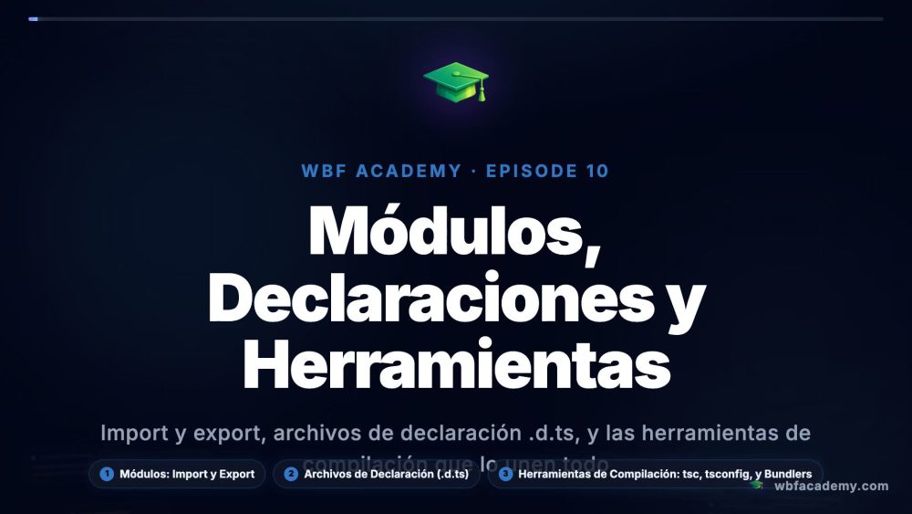 Módulos, Declaraciones y Herramientas