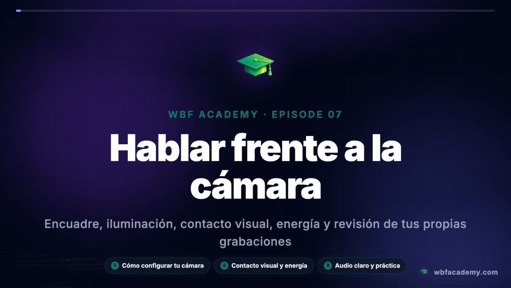 Hablar frente a la cámara
